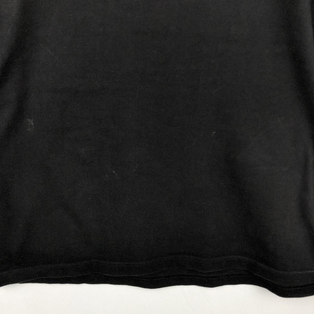 Planet Earth Fire Pattern Eagle Pattern Long-Sleeve T-Shirt (Men's Size L) cotton black type Vintage Second Hand