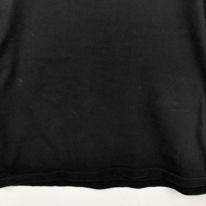 Planet Earth Fire Pattern Eagle Pattern Long-Sleeve T-Shirt (Men's Size L) cotton black type Vintage Second Hand