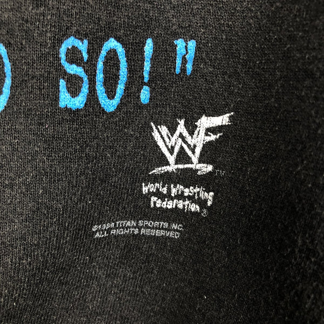 80'S Hanes WWF Snake/Python Pattern Pro Wrestling Print Sweatshirt, Men's Size L (approx.), Vintage unclear black type Vintage Second Hand
