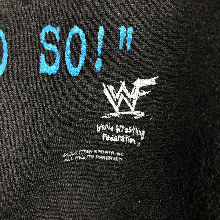 80'S Hanes WWF Snake/Python Pattern Pro Wrestling Print Sweatshirt, Men's Size L (approx.), Vintage unclear black type Vintage Second Hand