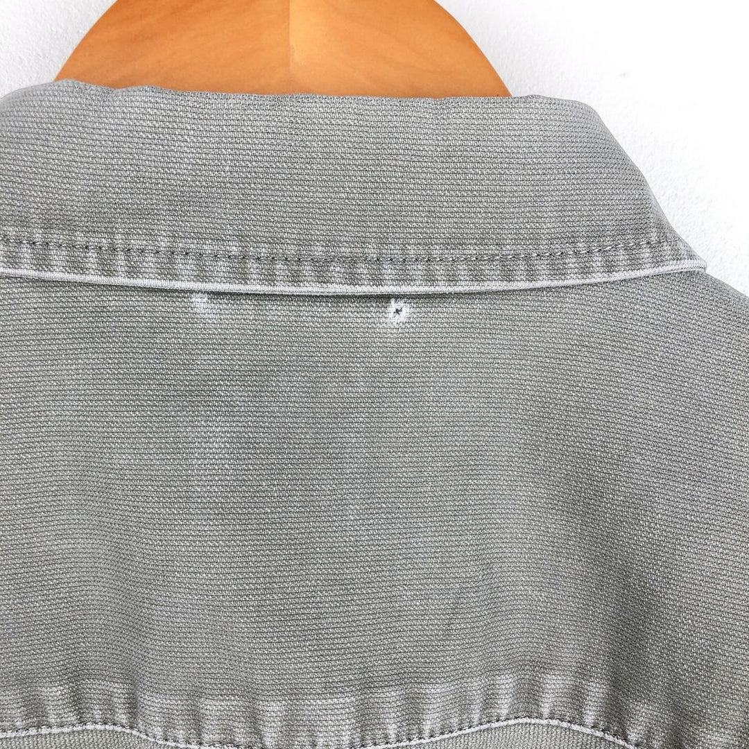 2000'S GAP long-sleeved cotton shirt, men's size M cotton Khaki type Vintage Second Hand