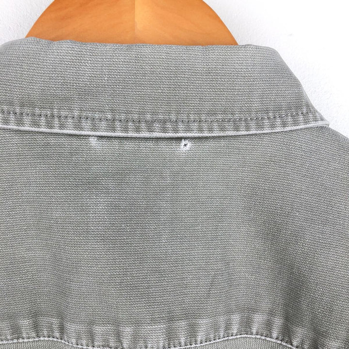 2000'S GAP long-sleeved cotton shirt, men's size M cotton Khaki type Vintage Second Hand