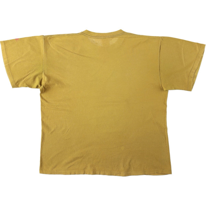 90'S Nike AIR JORDAN Sport Print T-Shirt (Silver Tag) - Made in USA - Men's Size L (Equivalent) - Vintage cotton yellow type Vintage Second Hand