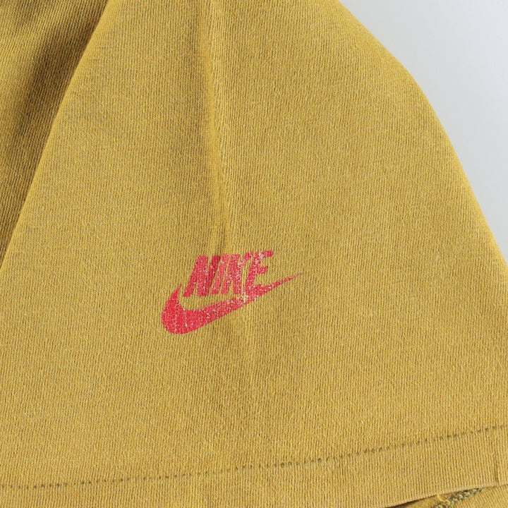 90'S Nike AIR JORDAN Sport Print T-Shirt (Silver Tag) - Made in USA - Men's Size L (Equivalent) - Vintage cotton yellow type Vintage Second Hand