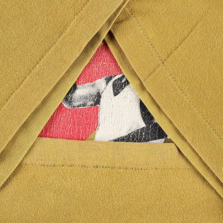 90'S Nike AIR JORDAN Sport Print T-Shirt (Silver Tag) - Made in USA - Men's Size L (Equivalent) - Vintage cotton yellow type Vintage Second Hand