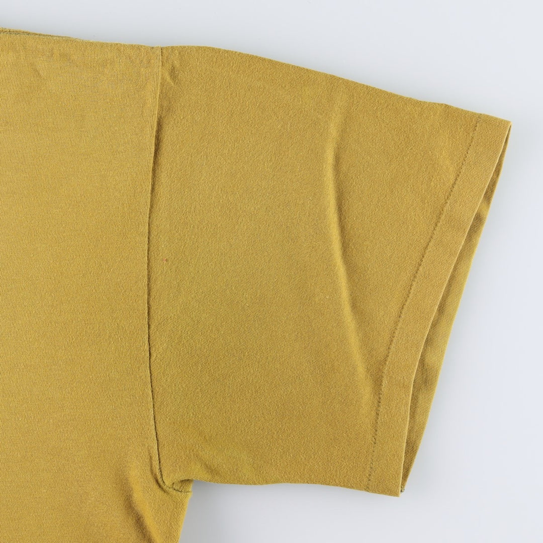 90'S Nike AIR JORDAN Sport Print T-Shirt (Silver Tag) - Made in USA - Men's Size L (Equivalent) - Vintage cotton yellow type Vintage Second Hand