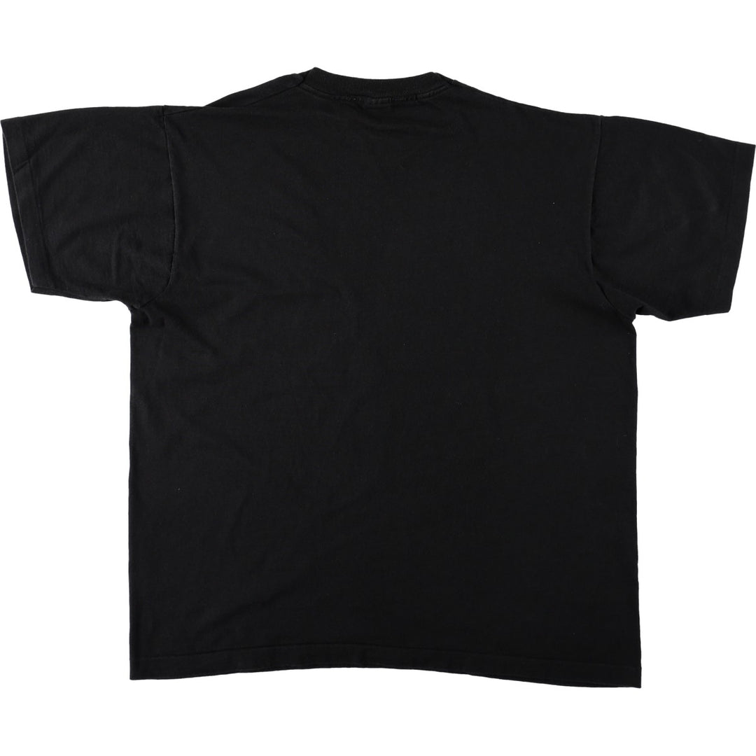 90'S Fruit of the Loom Message Print T-Shirt Made in USA Men's XL Vintage cotton black type Vintage Second Hand