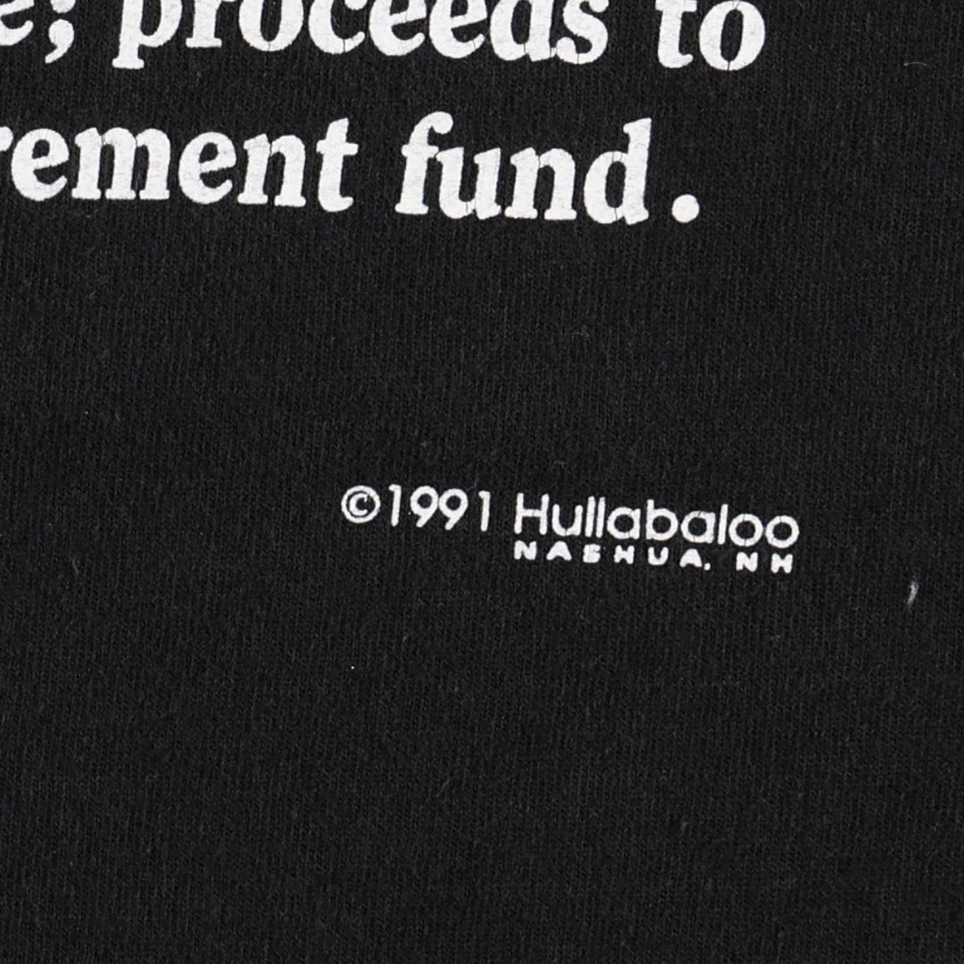 90'S Fruit of the Loom Message Print T-Shirt Made in USA Men's XL Vintage cotton black type Vintage Second Hand