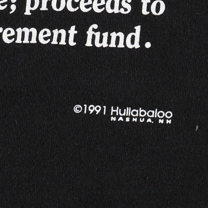 90'S Fruit of the Loom Message Print T-Shirt Made in USA Men's XL Vintage cotton black type Vintage Second Hand