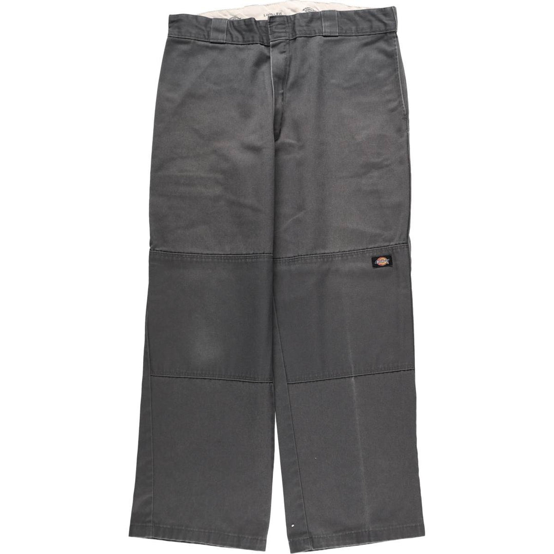 Dickies Loose Fit Double Knee Work Pants Men's W36 unclear Charcoal Vintage Second Hand