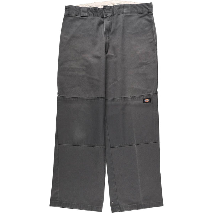 Dickies Loose Fit Double Knee Work Pants Men's W36 unclear Charcoal Vintage Second Hand