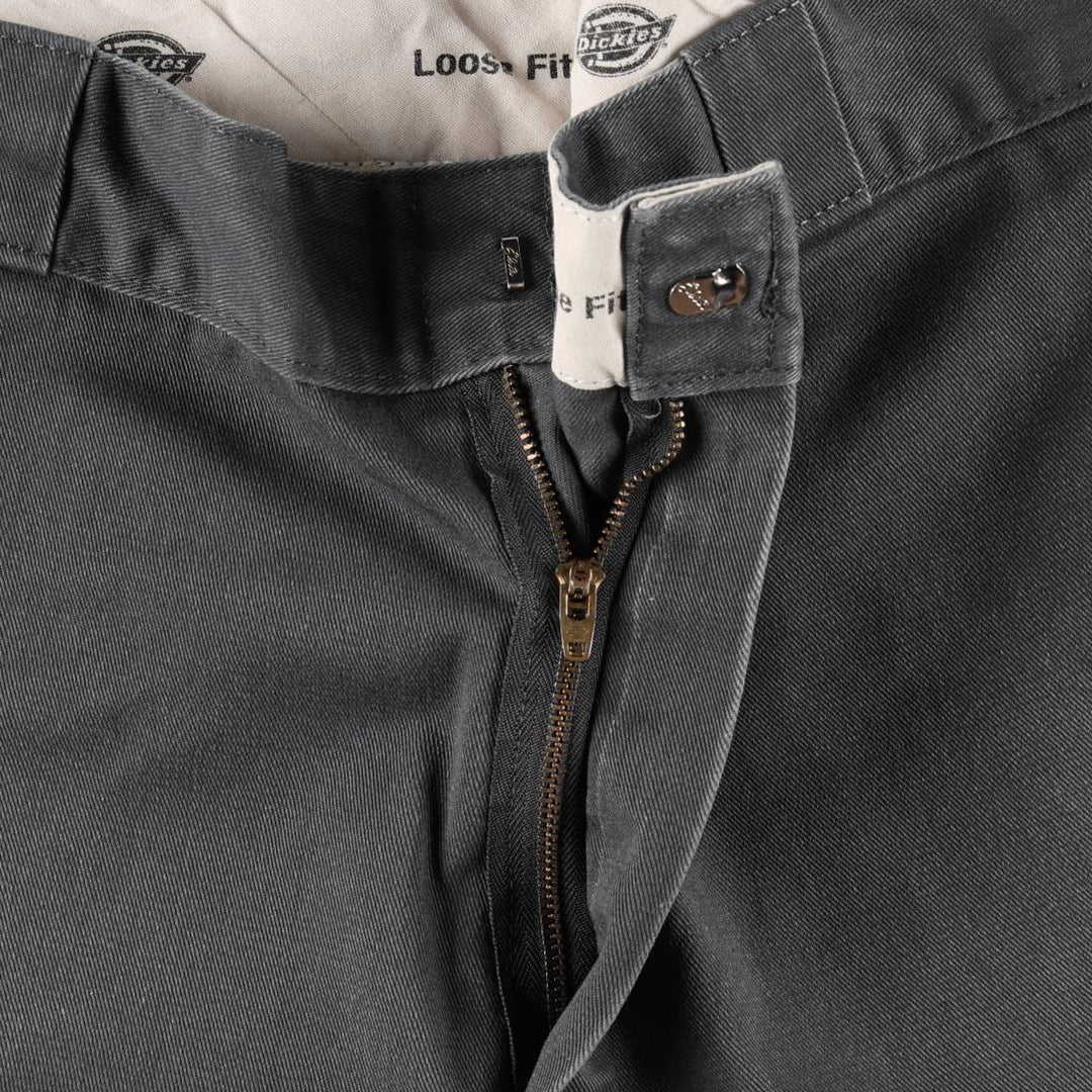 Dickies Loose Fit Double Knee Work Pants Men's W36 unclear Charcoal Vintage Second Hand