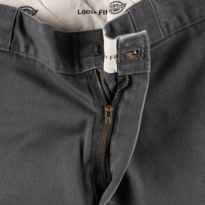 Dickies Loose Fit Double Knee Work Pants Men's W36 unclear Charcoal Vintage Second Hand
