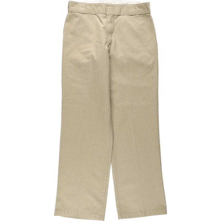 Dickies Work Pants Men's W31 equivalent polyester Beige type Vintage Second Hand