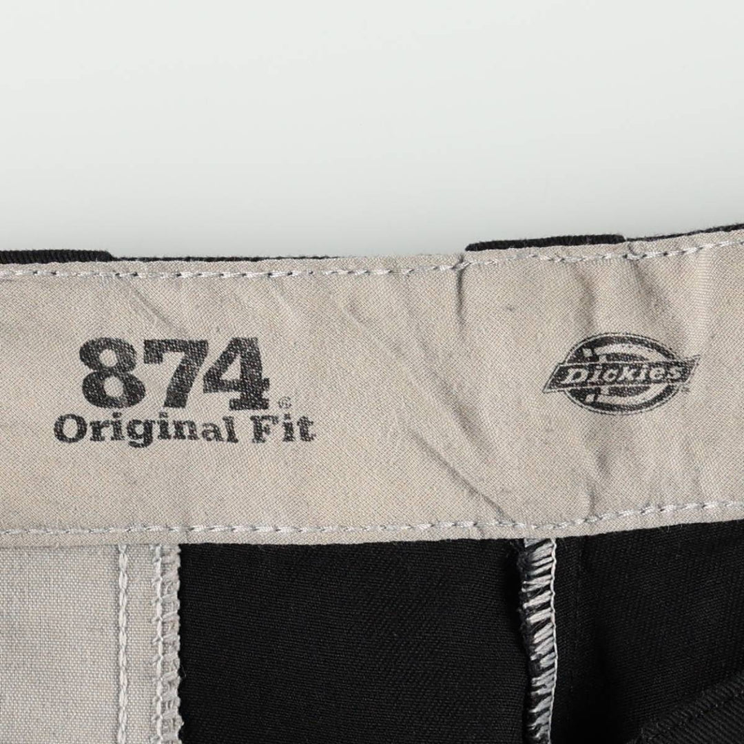 Dickies 874 Original Fit Work Pants, Men's, Size W38 polyester black type Vintage Second Hand