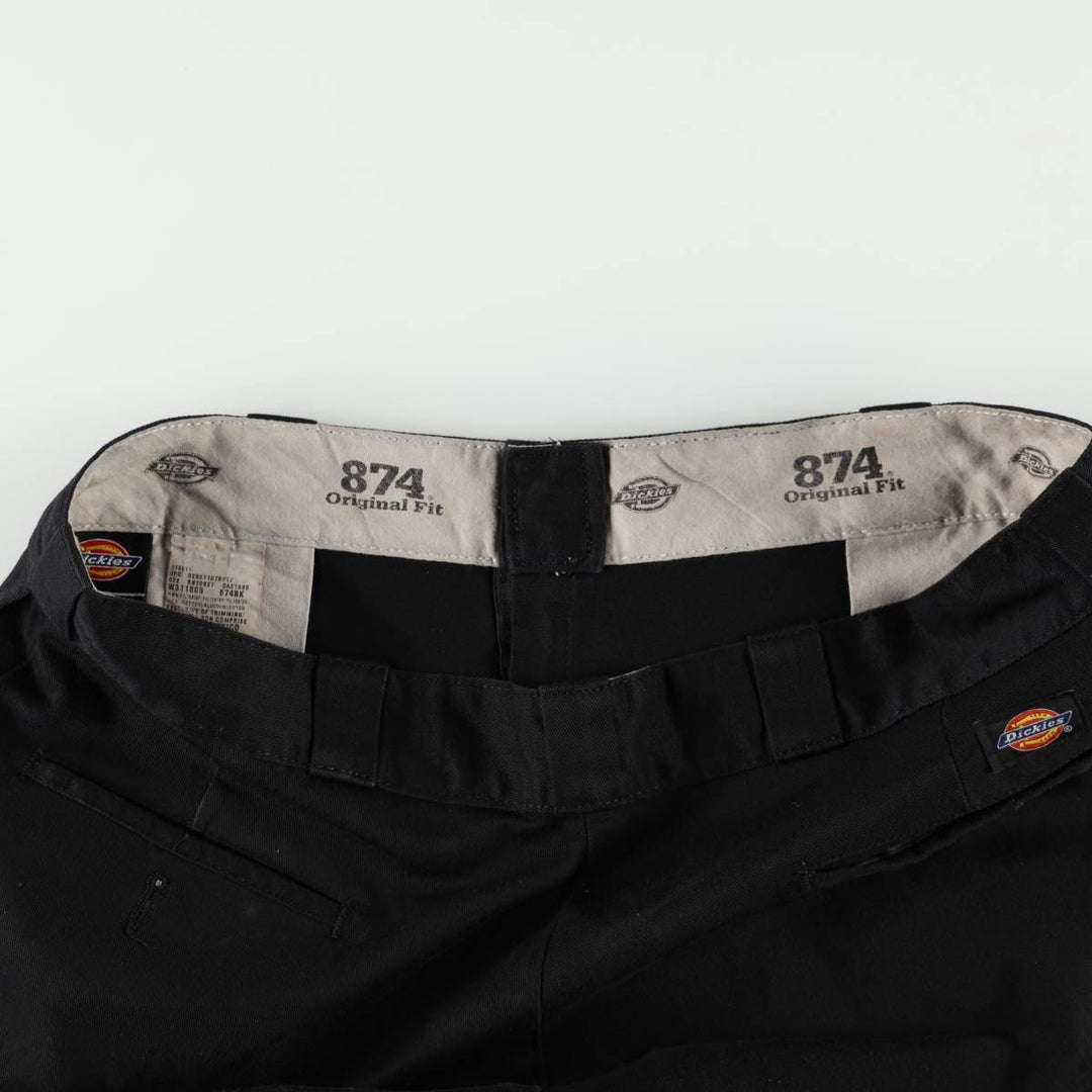 Dickies 874 Original Fit Work Pants, Men's, Size W38 polyester black type Vintage Second Hand