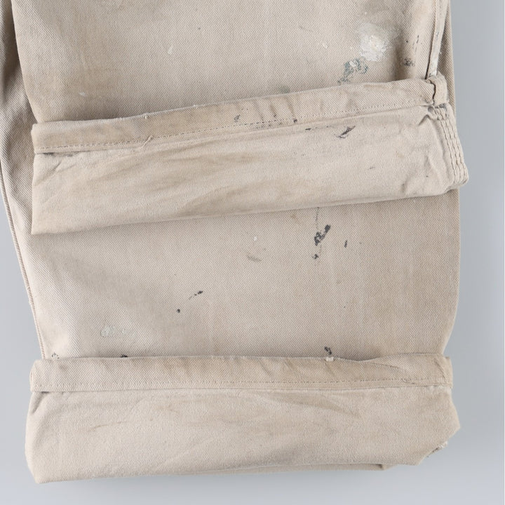 Dickies Paint Painter Pants, Men's W36 (approx.) unclear Beige type Vintage Second Hand