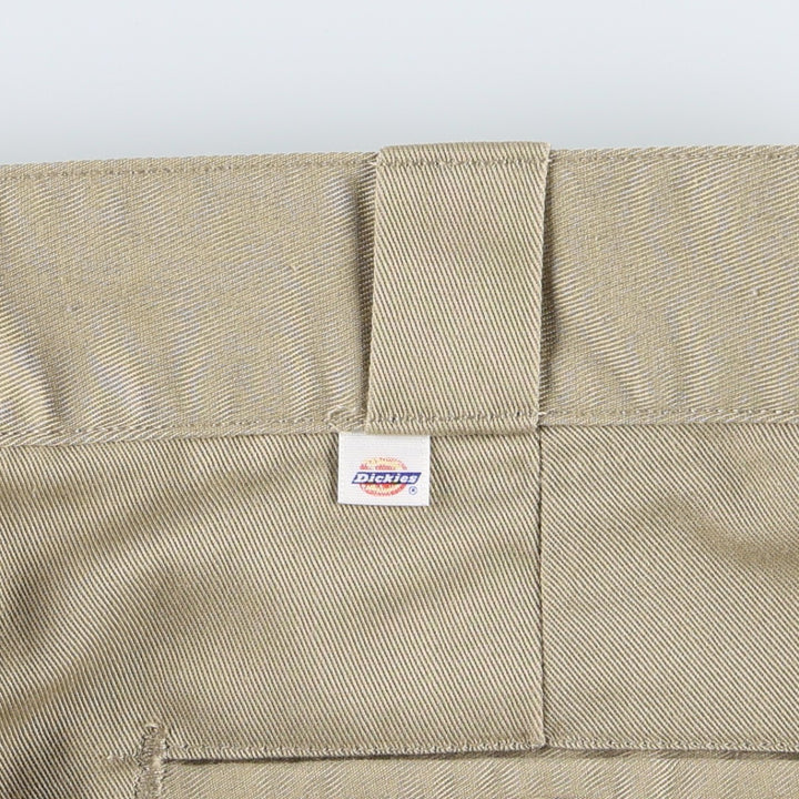 1980'S Dickies Work Pants, Made in USA, Men's Size W34 (approx.), Vintage polyester Beige type Vintage Second Hand