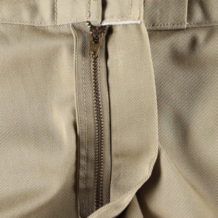 1980'S Dickies Work Pants, Made in USA, Men's Size W34 (approx.), Vintage polyester Beige type Vintage Second Hand