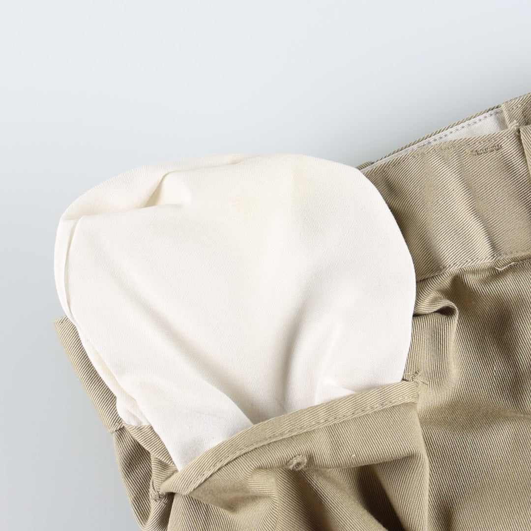 1980'S Dickies Work Pants, Made in USA, Men's Size W34 (approx.), Vintage polyester Beige type Vintage Second Hand