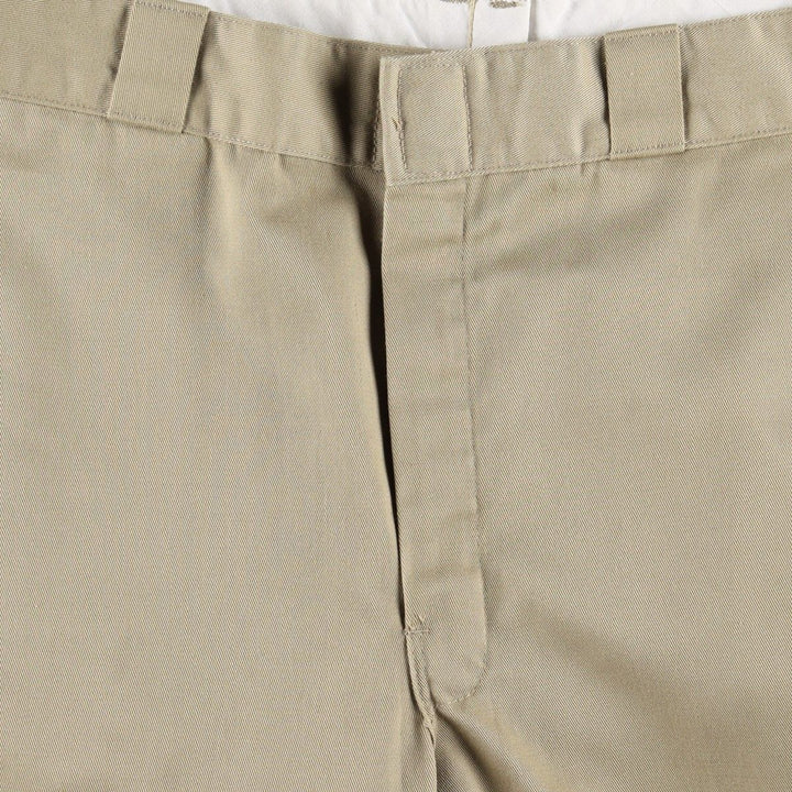 1980'S Dickies Work Pants, Made in USA, Men's Size W34 (approx.), Vintage polyester Beige type Vintage Second Hand