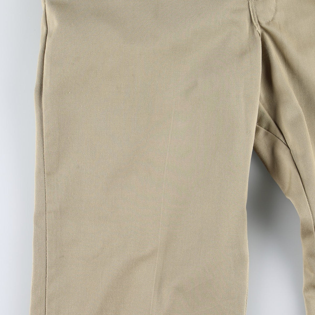1980'S Dickies Work Pants, Made in USA, Men's Size W34 (approx.), Vintage polyester Beige type Vintage Second Hand