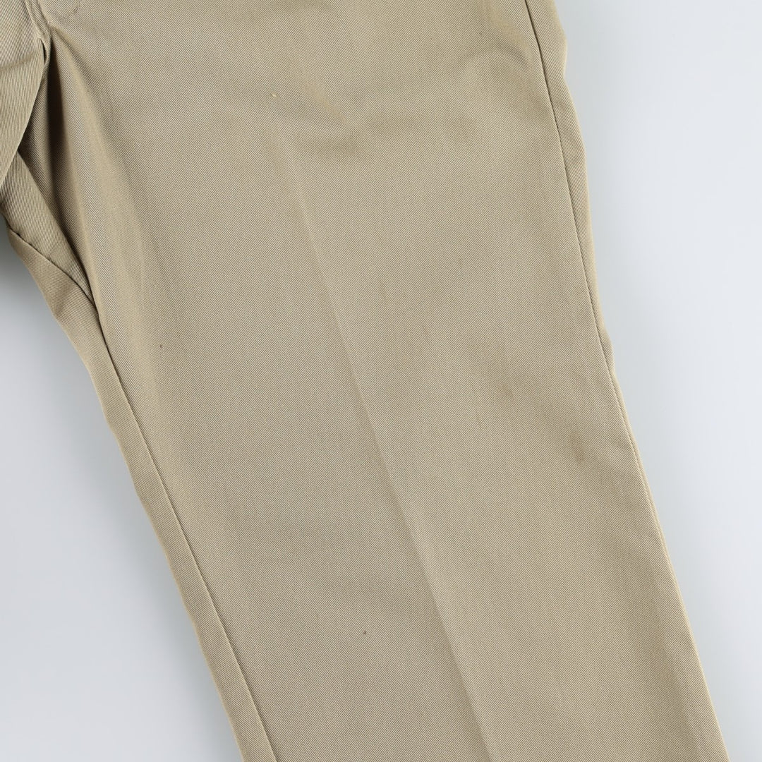 1980'S Dickies Work Pants, Made in USA, Men's Size W34 (approx.), Vintage polyester Beige type Vintage Second Hand