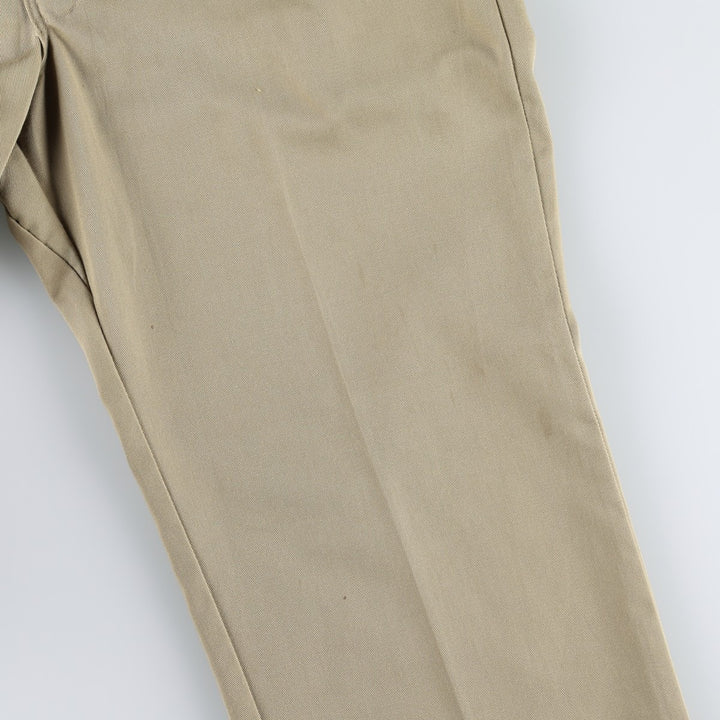1980'S Dickies Work Pants, Made in USA, Men's Size W34 (approx.), Vintage polyester Beige type Vintage Second Hand