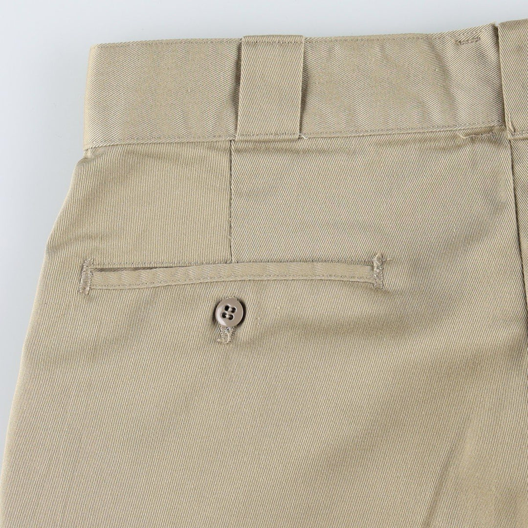 1980'S Dickies Work Pants, Made in USA, Men's Size W34 (approx.), Vintage polyester Beige type Vintage Second Hand