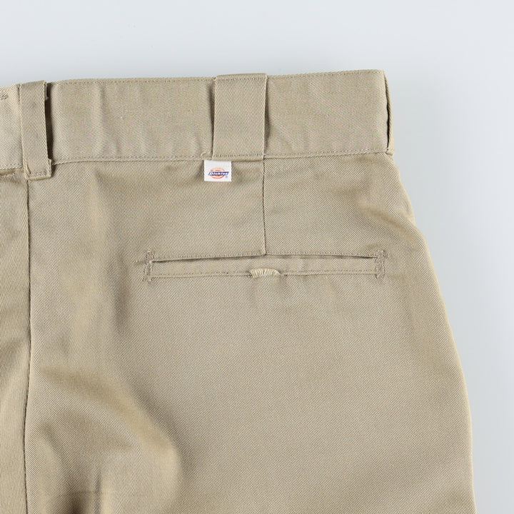 1980'S Dickies Work Pants, Made in USA, Men's Size W34 (approx.), Vintage polyester Beige type Vintage Second Hand