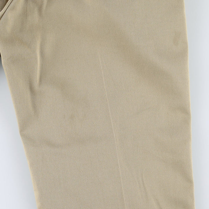1980'S Dickies Work Pants, Made in USA, Men's Size W34 (approx.), Vintage polyester Beige type Vintage Second Hand