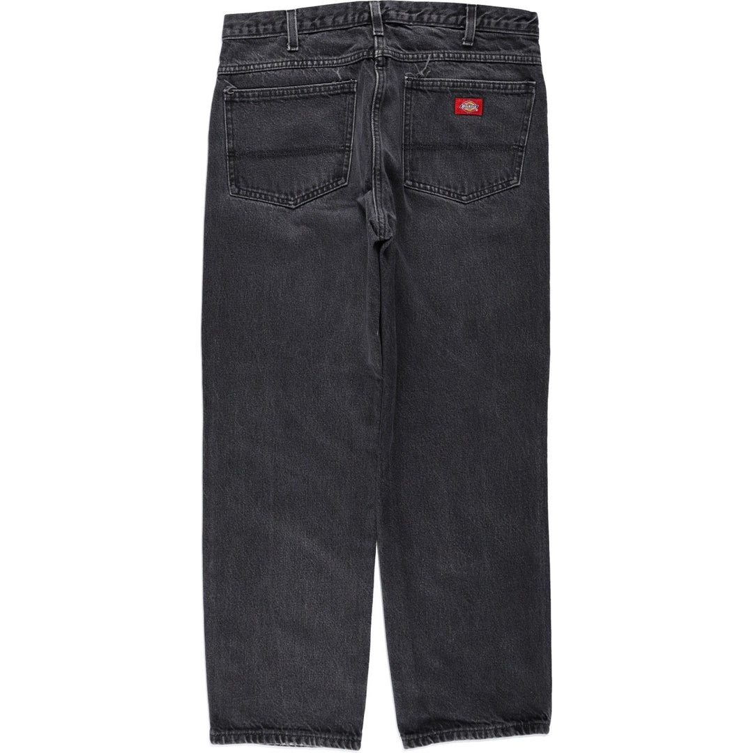 Dickies Black Denim Tapered Jeans, Men's Size W34 (approx.) cotton black type Vintage Second Hand
