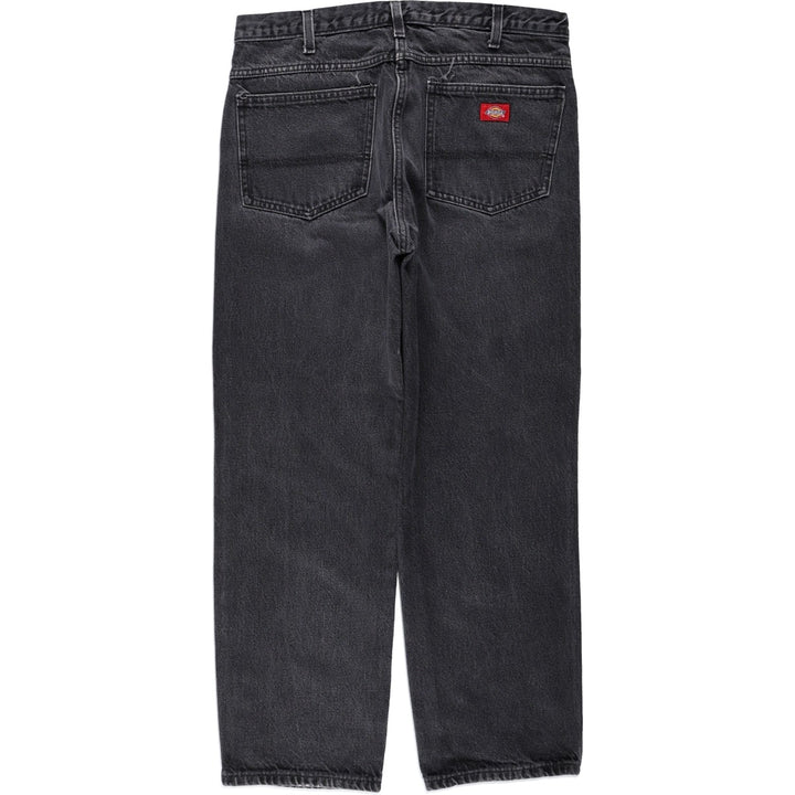 Dickies Black Denim Tapered Jeans, Men's Size W34 (approx.) cotton black type Vintage Second Hand