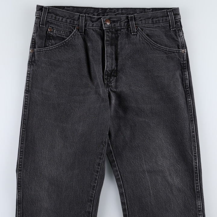 Dickies Black Denim Tapered Jeans, Men's Size W34 (approx.) cotton black type Vintage Second Hand
