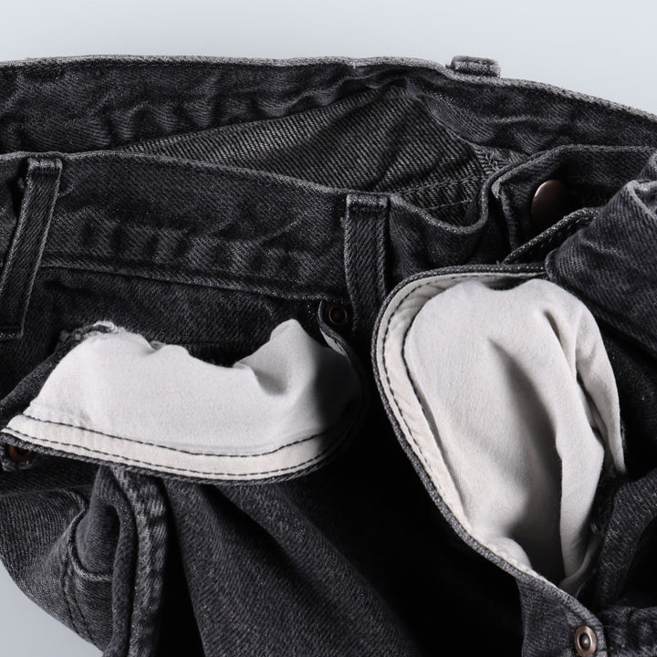 Dickies Black Denim Tapered Jeans, Men's Size W34 (approx.) cotton black type Vintage Second Hand
