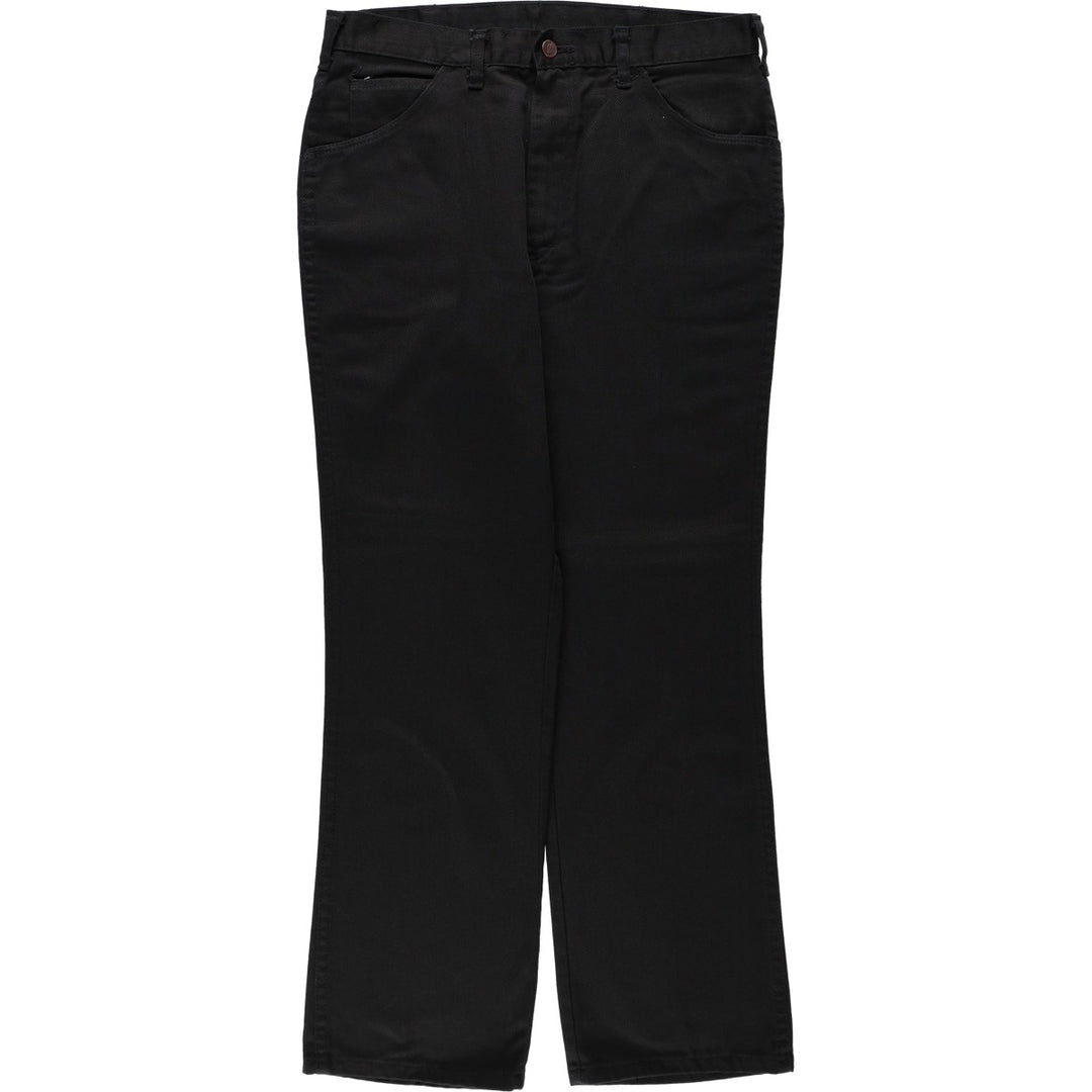 90s-00'S Dickies work pants, men's size W32 (approx.) polyester black type Vintage Second Hand