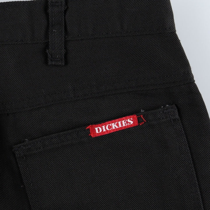 90s-00'S Dickies work pants, men's size W32 (approx.) polyester black type Vintage Second Hand