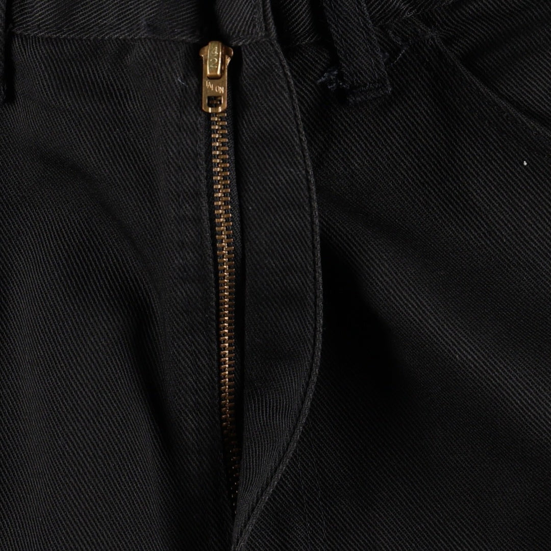 90s-00'S Dickies work pants, men's size W32 (approx.) polyester black type Vintage Second Hand