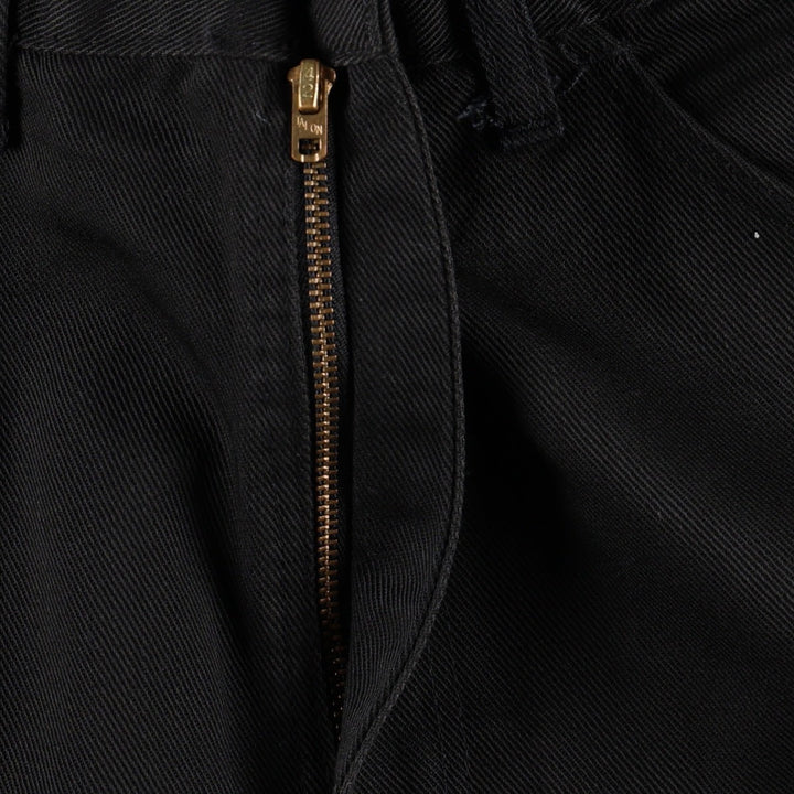 90s-00'S Dickies work pants, men's size W32 (approx.) polyester black type Vintage Second Hand