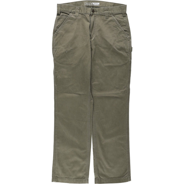 Carhartt Relaxed Fit Painter Pants, Men's, Size W33 (approx.) cotton Khaki type Vintage Second Hand