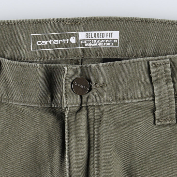 Carhartt Relaxed Fit Painter Pants, Men's, Size W33 (approx.) cotton Khaki type Vintage Second Hand