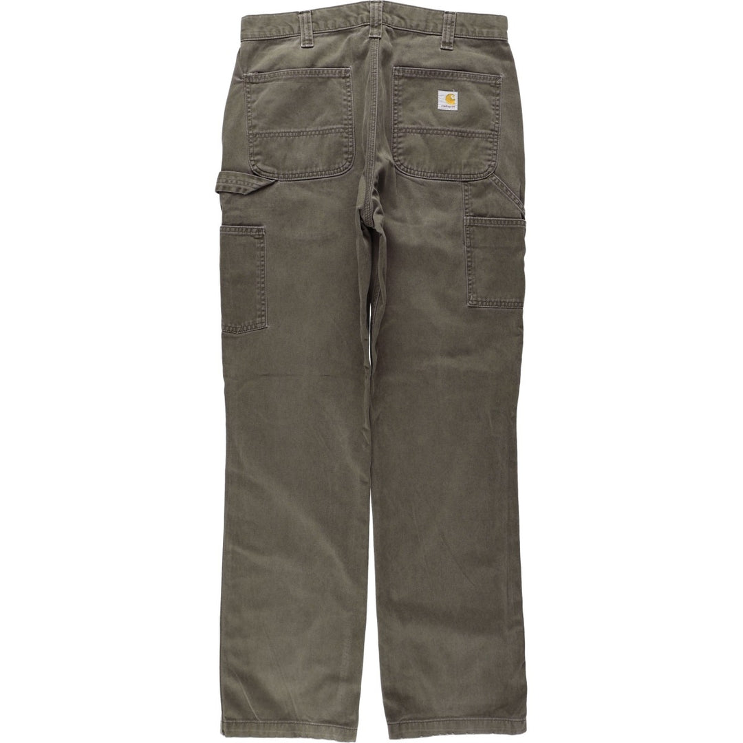 Carhartt Relaxed Fit Painter Pants, Men's, W34 equivalent cotton Khaki type Vintage Second Hand