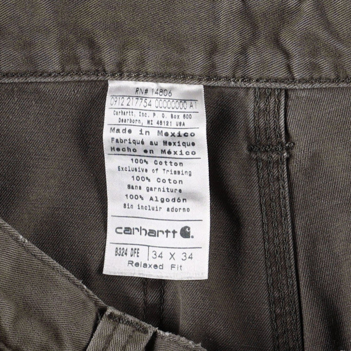 Carhartt Relaxed Fit Painter Pants, Men's, W34 equivalent cotton Khaki type Vintage Second Hand