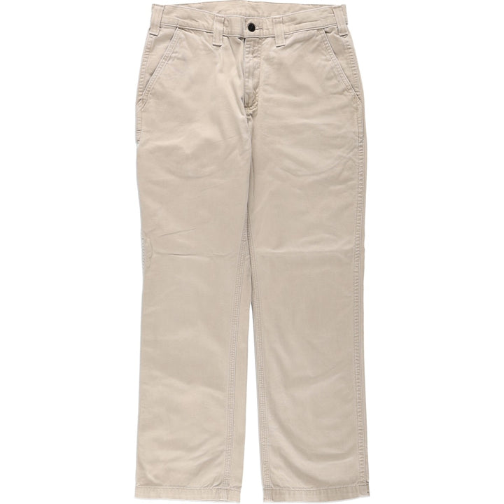 Carhartt Relaxed Fit Work Pants, Men's, equivalent to size W32 cotton Beige type Vintage Second Hand