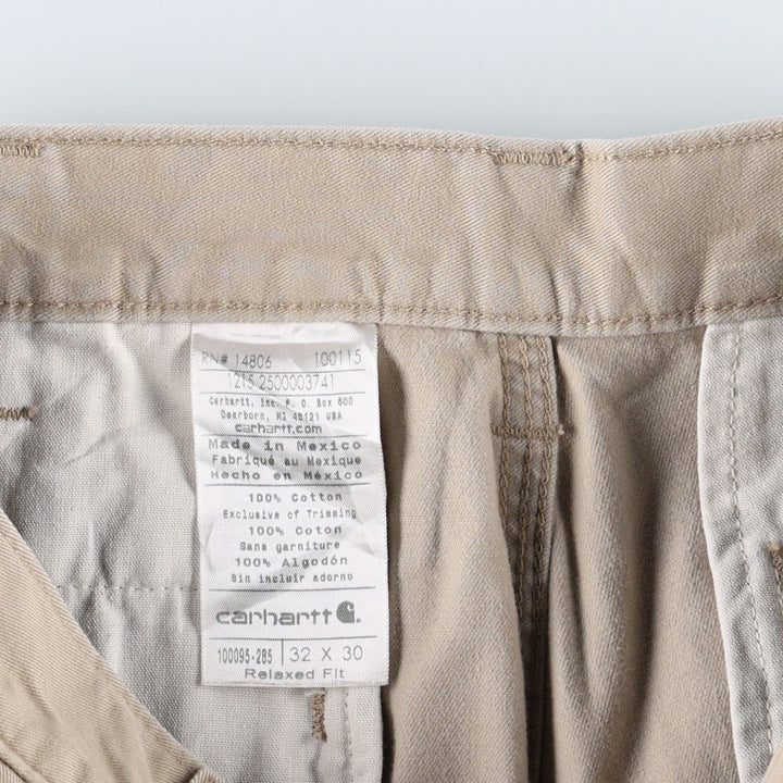 Carhartt Relaxed Fit Work Pants, Men's, equivalent to size W32 cotton Beige type Vintage Second Hand
