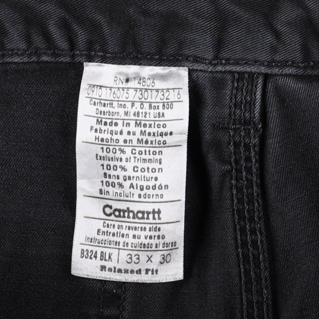 Carhartt Relaxed Fit Painter Pants, Men's, W34 equivalent cotton black type Vintage Second Hand