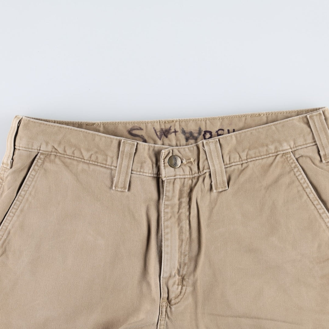 Carhartt Relaxed Fit Work Pants, Men's, Size W33 (approx.) cotton Beige type Vintage Second Hand