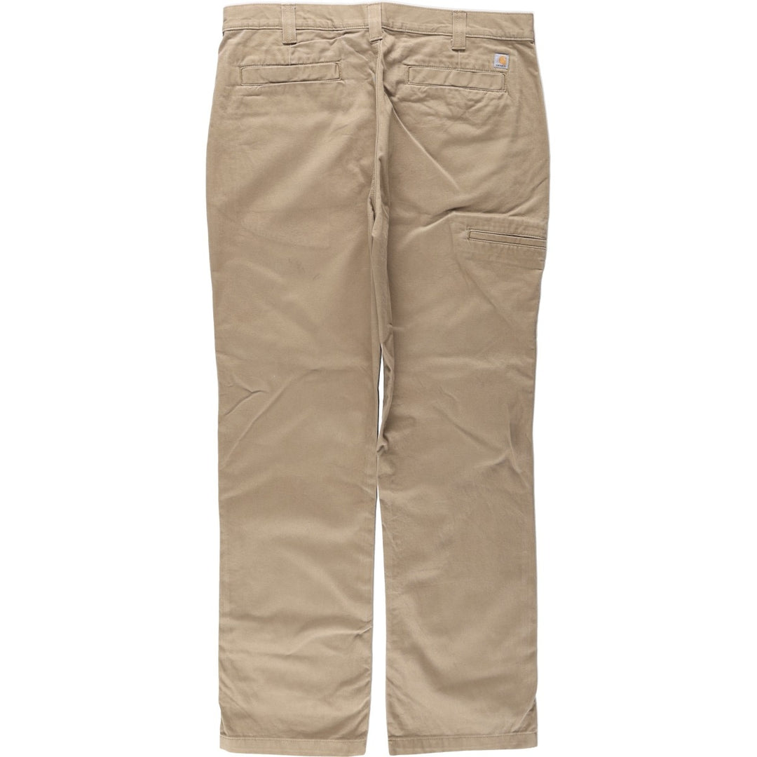 Carhartt Relaxed Fit Work Pants, Men's, Size 37 cotton Khaki type beige Vintage Second Hand