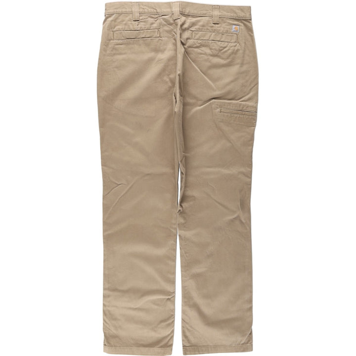 Carhartt Relaxed Fit Work Pants, Men's, Size 37 cotton Khaki type beige Vintage Second Hand