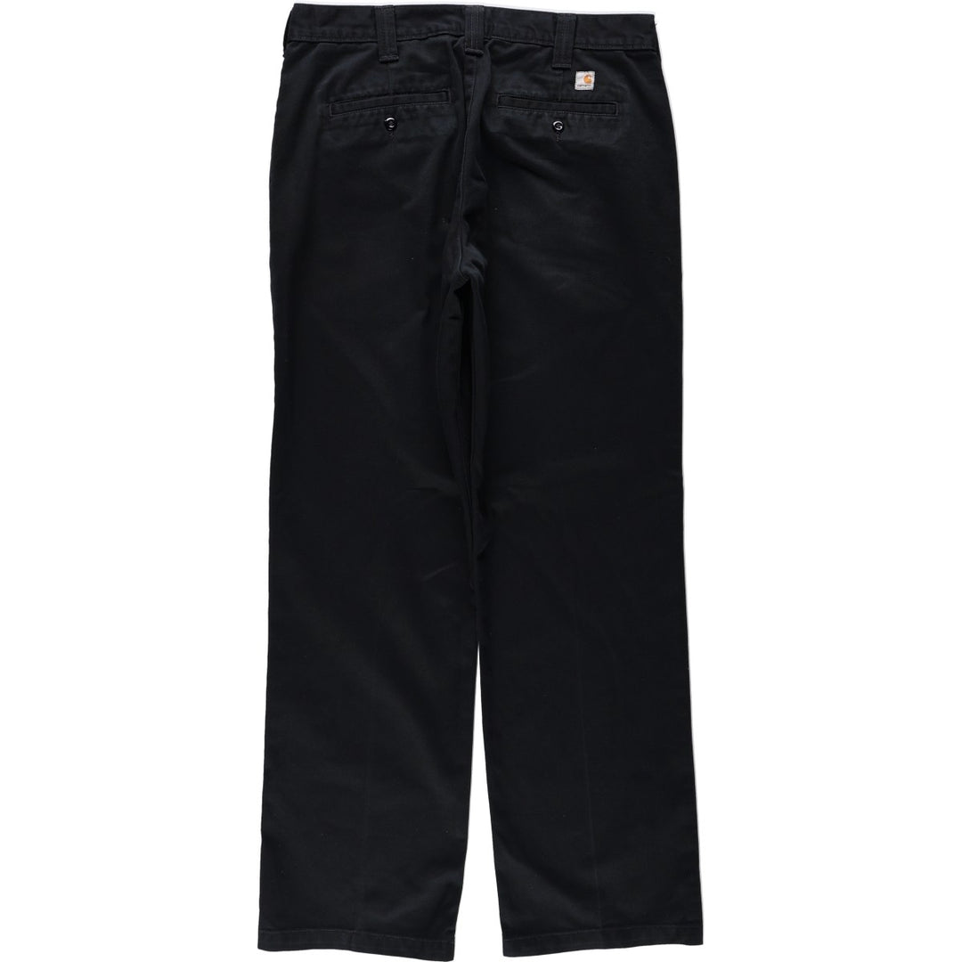 Carhartt Blended Twill Pants Work Pants, Men's W33 (approx.) polyester black type Vintage Second Hand